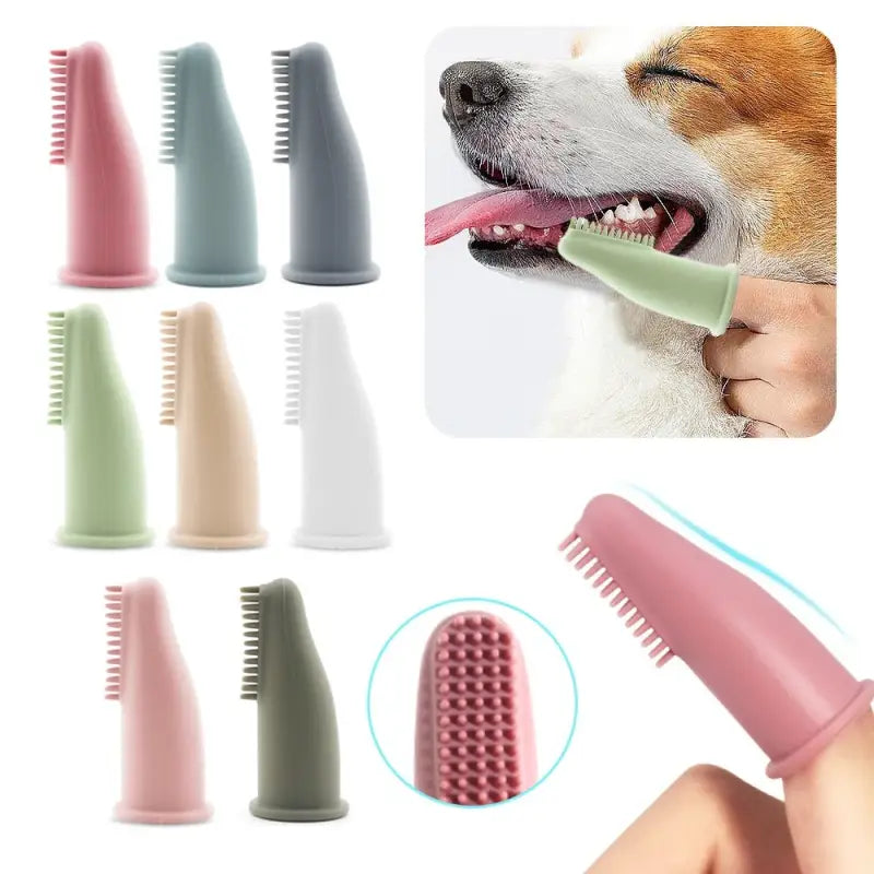Brosse à dents super douce pour chiens et chats : Hygiène bucco-dentaire avec brosse à dents et dents super douce