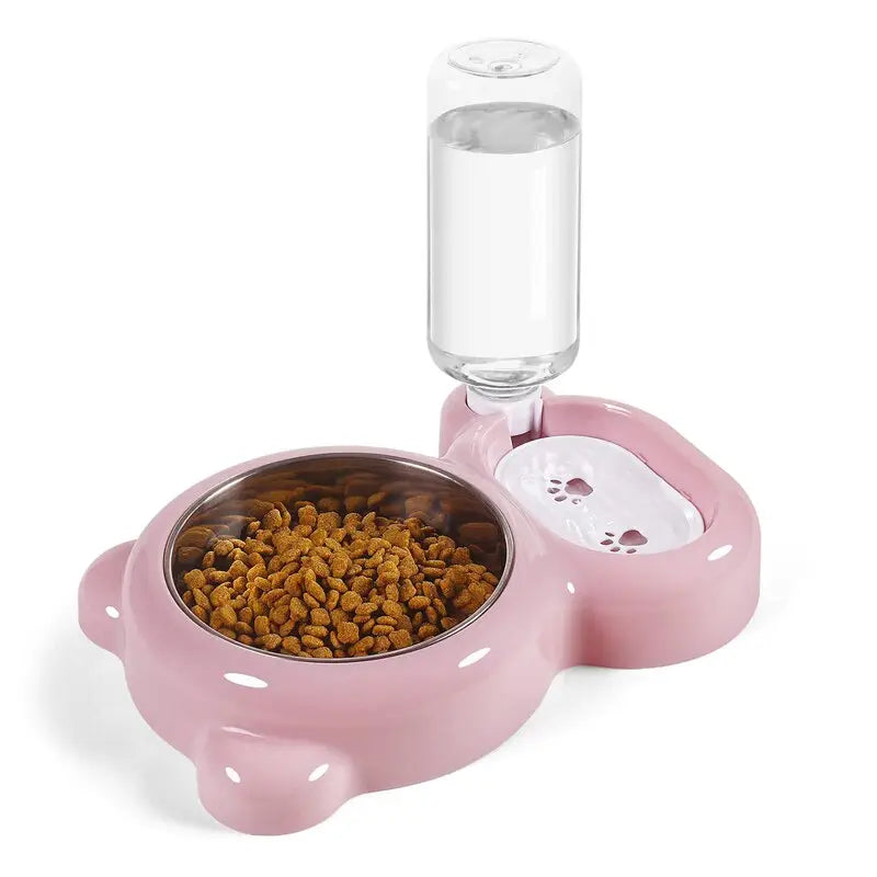 Gamelle double avec distributeur d’eau automatique