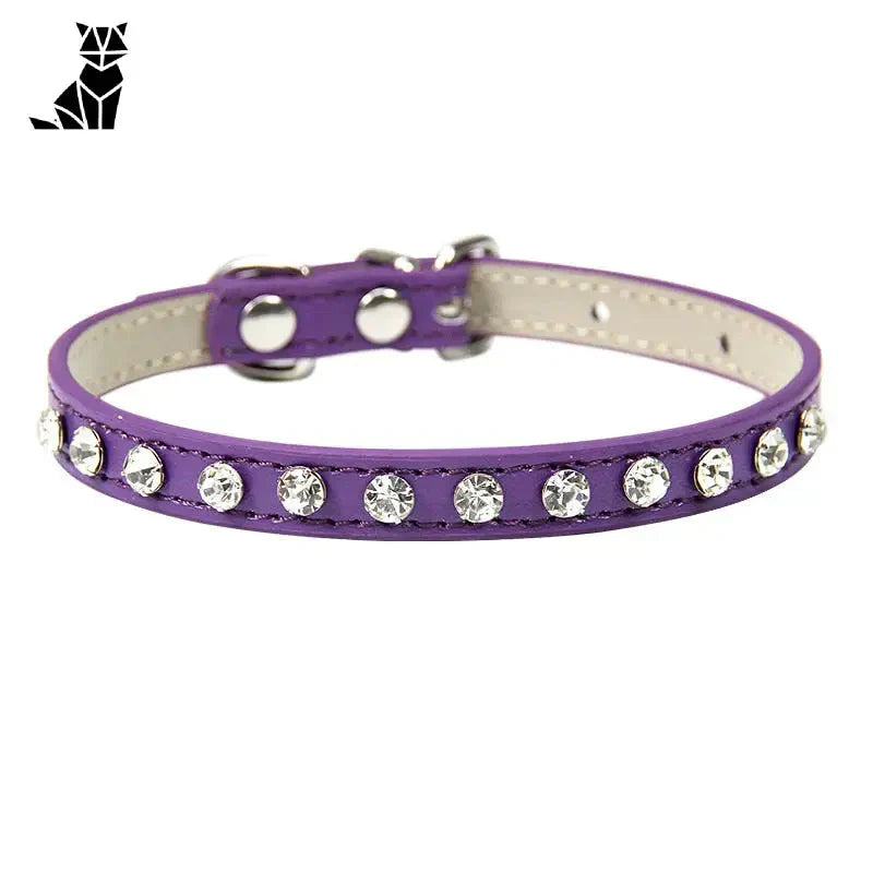 Collier en strass pour chat