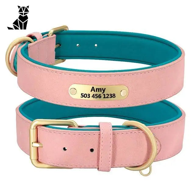 Collier Pour Chien En Cuir Personnalisable