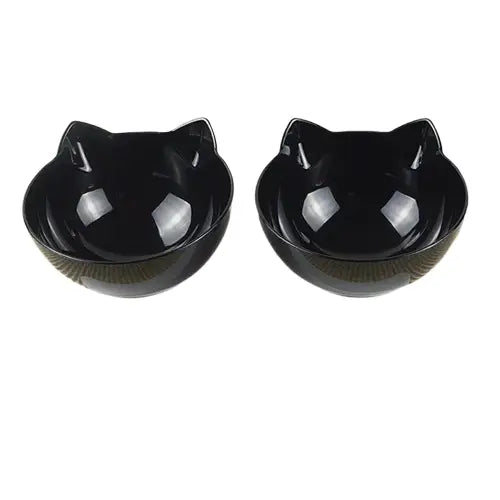 Gamelles têtes de chat Transparent Background