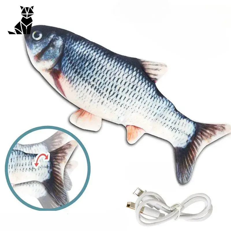 Jouet sensoriel en peluche : coussin en forme de poisson avec cordon de stimulation, parfait pour les jeux sensoriels