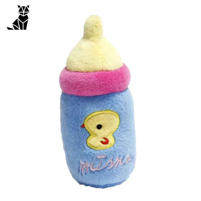 Jouet pour chien grinçant, peluche Tournesol : Jouet en peluche avec un joli chapeau rose pour les chiots joueurs