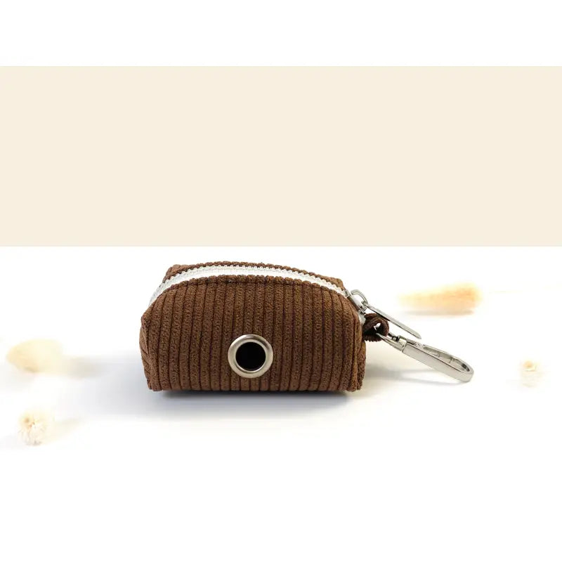 Kit Complet Chien Personnalisé Velours Côtelé Chocolat