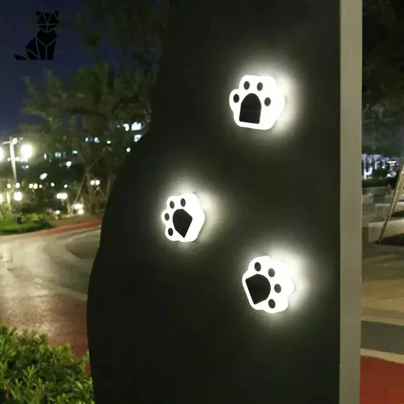 Lampe LED à pattes de chien de Solar Garden Lights : Cat Paws, parfaite pour les lampes solaires d’extérieur