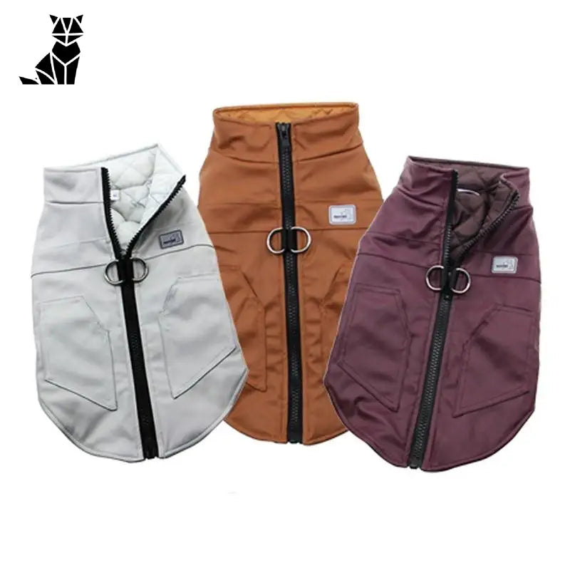 Manteau Harnais En Cuir Imperméable Pour Chien