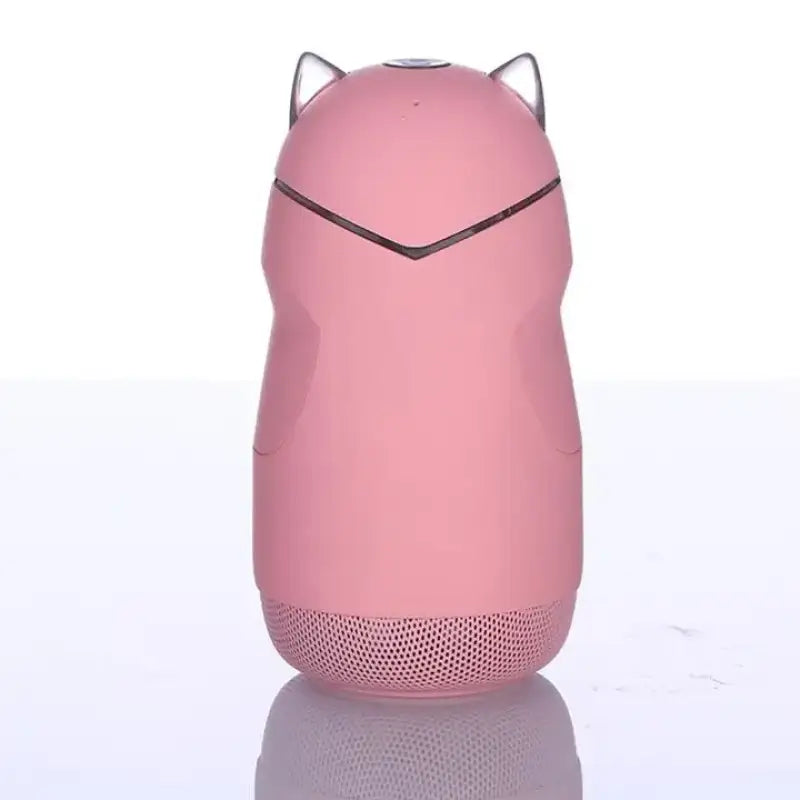 Mini Enceinte Chat Bluetooth Avec Oreilles Illuminées Adorable - Rose