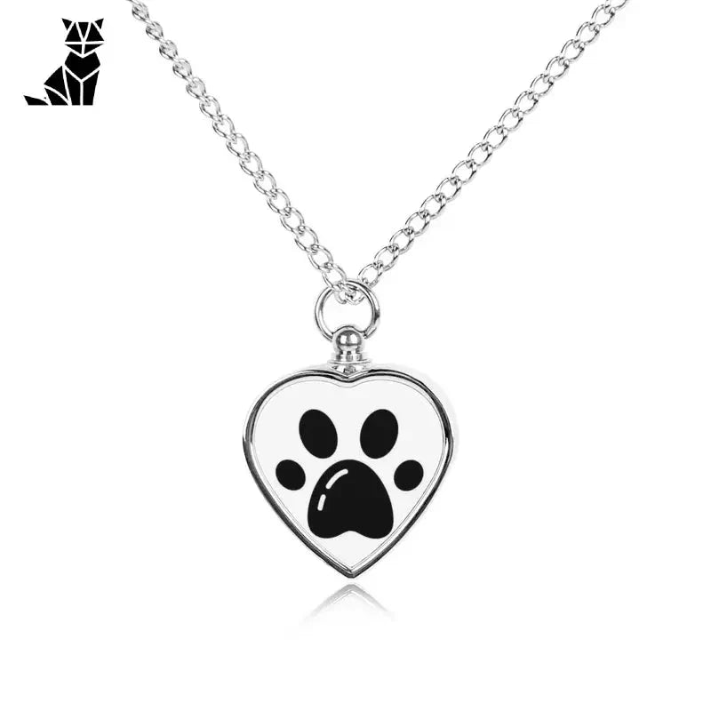 Collier cœur patte de chien - Pendentif personnalisé, un souvenir tangible pour les amoureux des animaux de compagnie