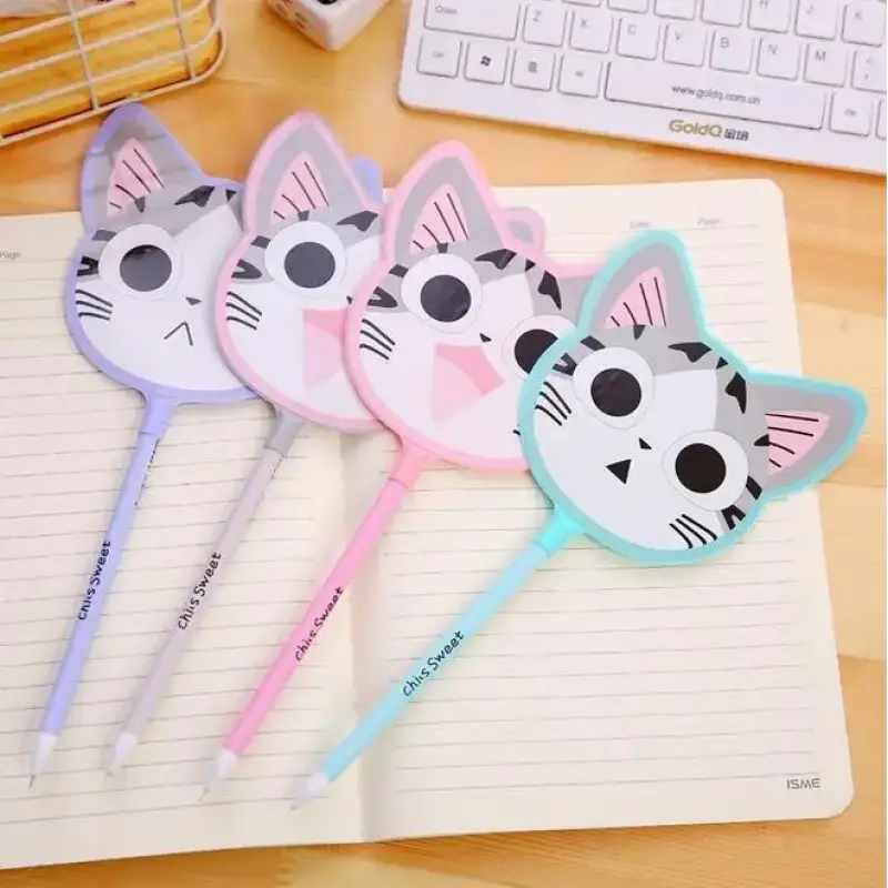 Stylos Chat à Paillettes L’accessoire Espiègle Pour Votre Trousse!