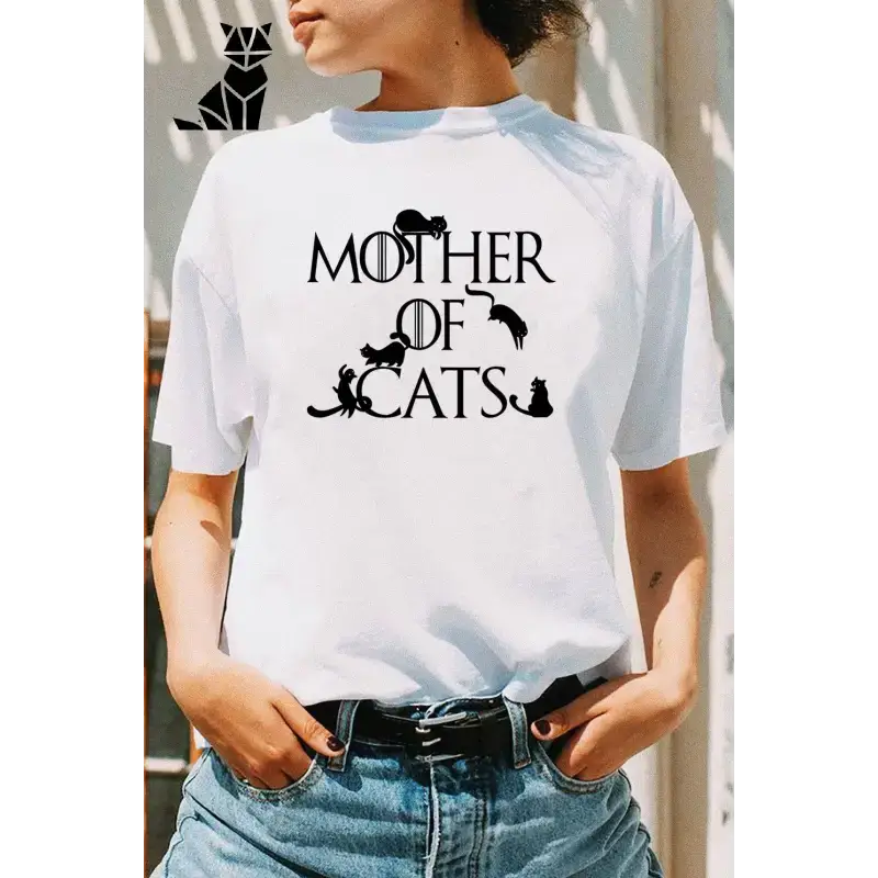 Tee Shirt Game Of Thrones Mother Of Catspour Femmes