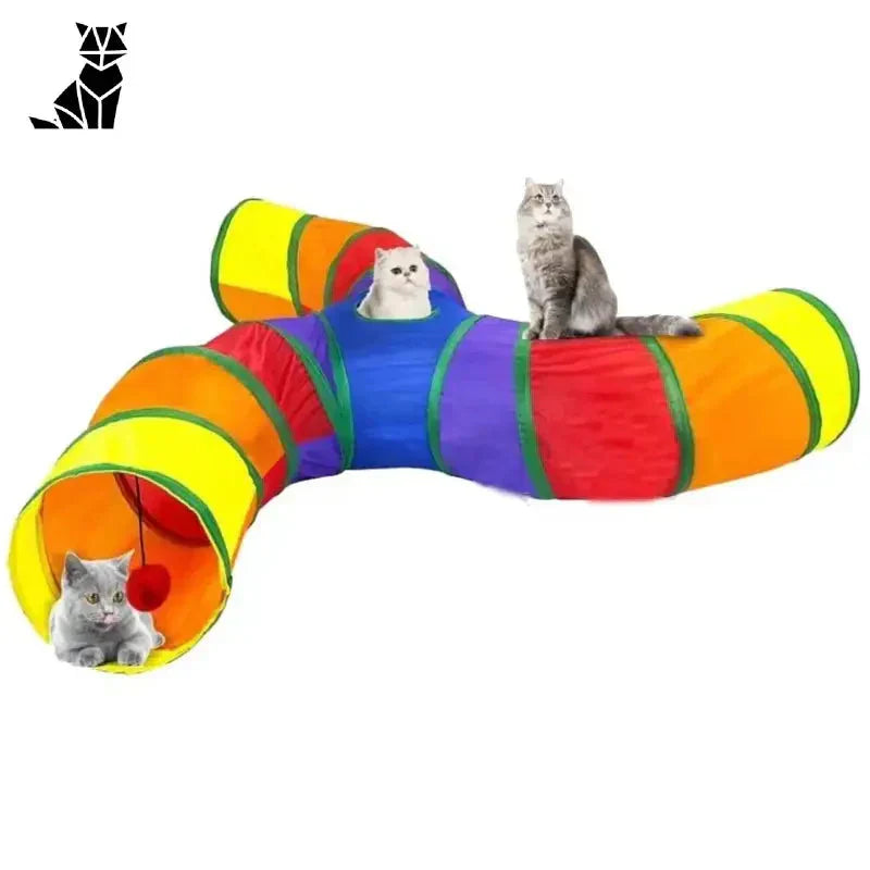 Tunnel de jeu pour chat - Durable Nylon Fun, facile à ranger